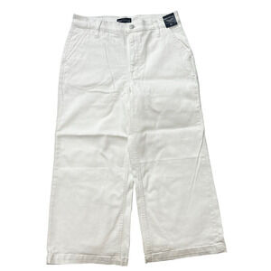 J.Crew Mercantile White Wide Leg Crop Jeans Size 31 High Rise